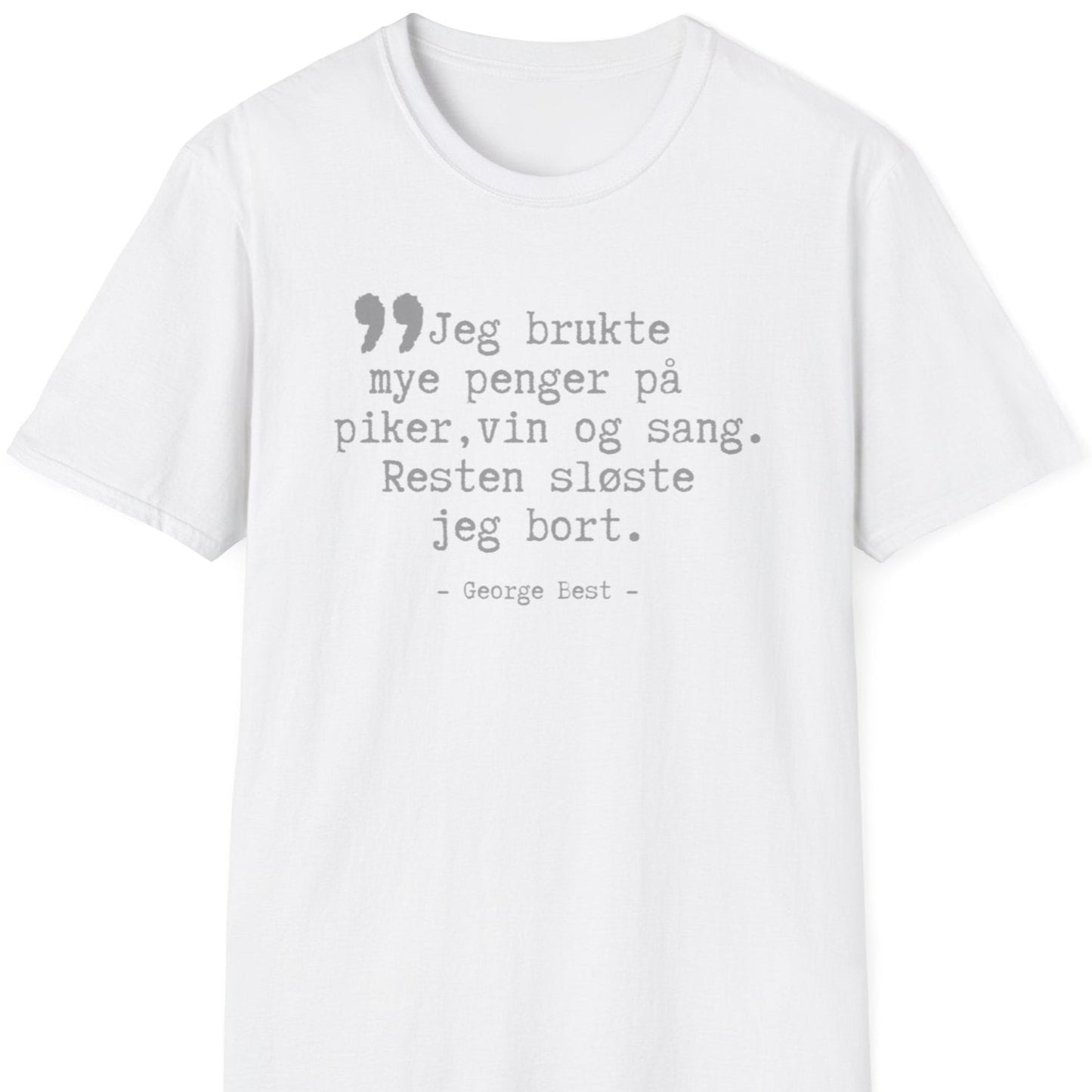 Hvis t-skjorte med George Best-sitat