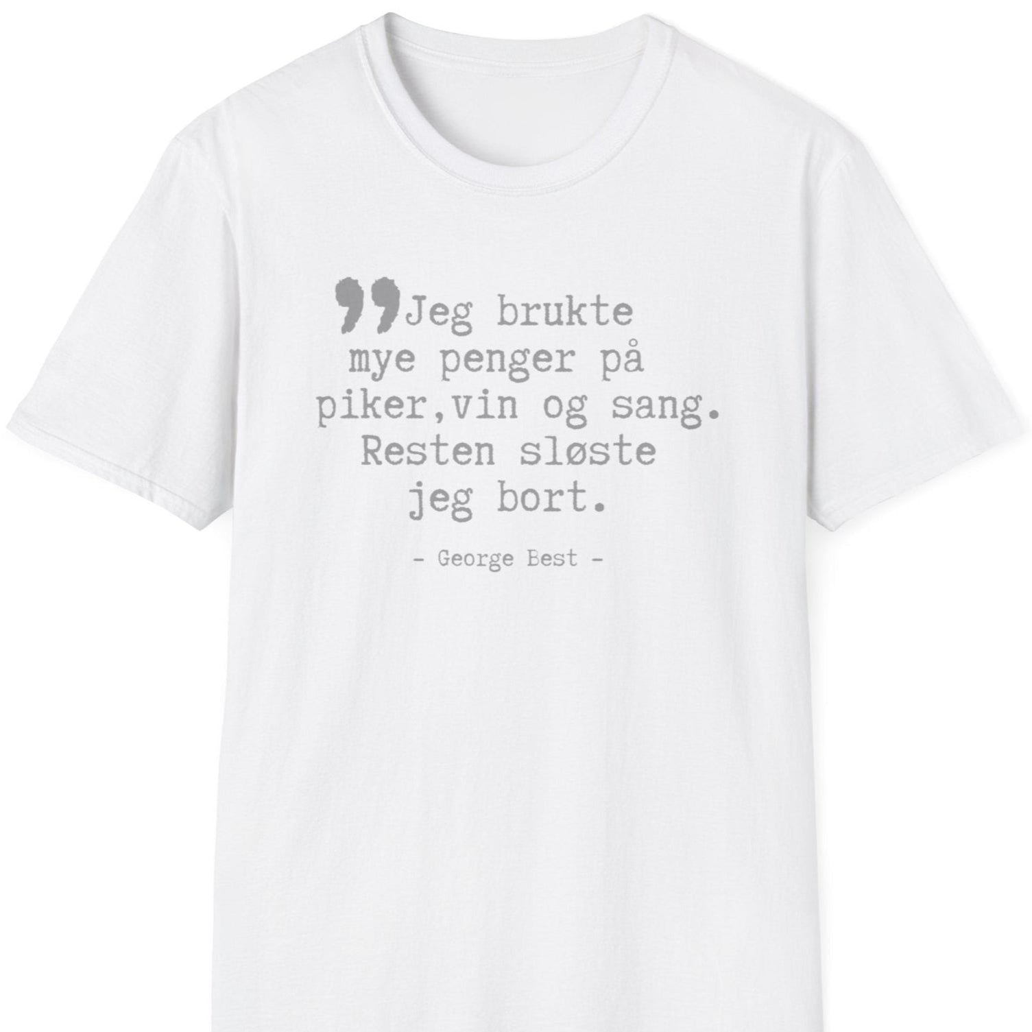 Hvis t-skjorte med George Best-sitat